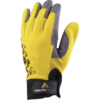 DELTAPLUS GANTS PAUME CUIR SYNTHETIQUE - DOS POLYESTER/ELASTHANNE - TAILLE 09