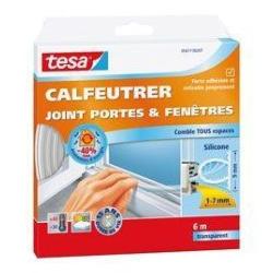 TESA CALFEUTRER JOINT PORTES ET FENETRES TRANSPARENT  1 A 7MM - 6M