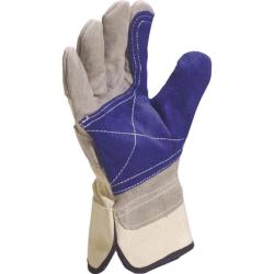 DELTAPLUS GANTS DOCKER CROUTE SUPERIEURE GRIS ET BLEU