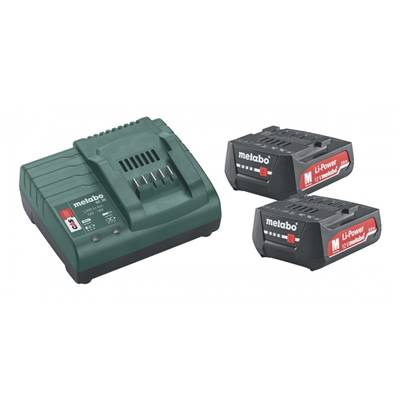 METABO SET 2 BATTERIES 4AH et 5,5 AH LIHD + 1 CHARGEUR