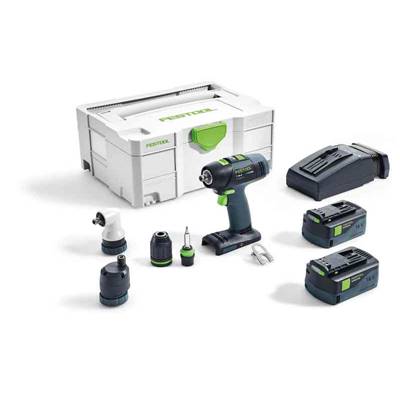 FESTOOL PERCEUSE VISSEUSE SANS FIL T18 18V - 4AH + 2 BATTERIES EN COFFRET