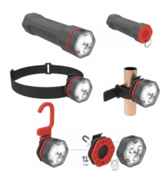 LIGGOO KIT COMPLET LAMPE LED MULTI-USAGE - ROUGE