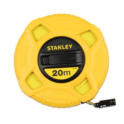 STANLEY MESURE LONGUE RUBAN FIBRE DE VERRE CLASSE III - 20M