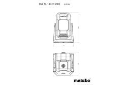 METABO PROJECTEUR DE CHANTIER BSA 12-18 LED 2000 SANS FIL