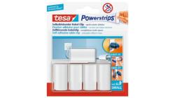 TESA POWERSTRIPS FIXATION POUR CABLES BLANC - LOT 5