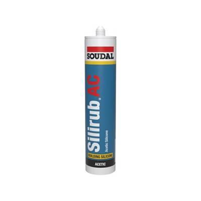 SOUDAL MASTIC SILICONE TOUS TRAVAUX SILIRUB AC NOIR 300ML