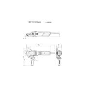 METABO MEULEUSE D'ANGLE A TETE PLATE WEF15125 QUICK 1550W