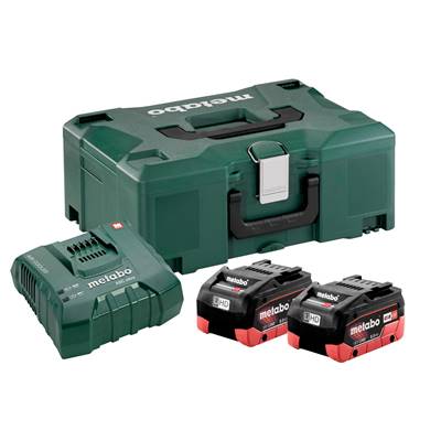 METABO SET 2 BATTERIES 8AH LIHD EN COFFRET + 1 CHARGEUR