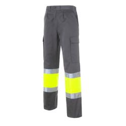 DIFAC SEANA TEXTILE PANTALON MADRAS1 GRIS/JAUNE