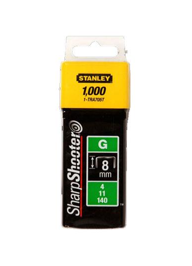 STANLEY AGRAFES 8MM TYPE G - EN BOITE DE 1000