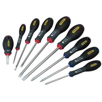 STANLEY FATMAX TOURNEVIS ÉLECTRICIEN + MÉCANICIEN + POZI - MALLETTE 9 PIECES