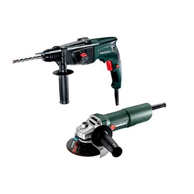 METABO PACK MARTEAU COMBINÉ KHE 2444 - 800W + MEULEUSE D'ANGLE W850-125 OFFERTE - 850W - 125MM