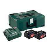 METABO SET 2 BATTERIES 4AH LIHD EN COFFRET + 1 CHARGEUR