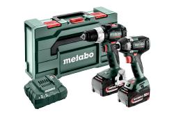 METABO COMBO SET 2.8.4 18V PERCEUSE VISSEUSE + VISSEUSE A CHOC SANS FIL