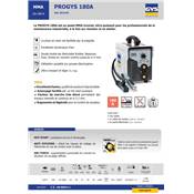 GYS POSTE DE SOUDURE INVERTER PROGYS 180A - 10 MM D'EPAISSEUR MAX- 230V