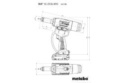 METABO RIVETEUSE À INSERTS NMP 18 LTX BL M10 SANS FIL