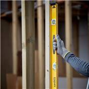 STANLEY NIVEAU PROFILE I-BEAM 120 ALU AVEC FIOLE DE DÉCLIVITÉ