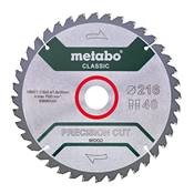 METABO LAME DE SCIE "PRECISION CUT WOOD CLASSIC" 216X30 - Z40WZ 5 NEG