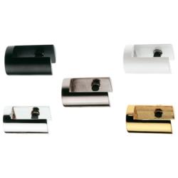 AMIG SUPPORT ETAGERE EN VERRE ZAMAK BLANC OUVERTURE 6 MM