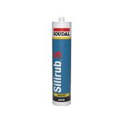 SOUDAL MASTIC SILICONE ACÉTIQUE SANITAIRE SILIRUB S GRIS 300ML