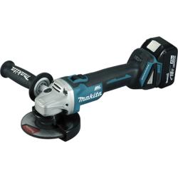 MAKITA MEULEUSE 125MM DGA506RTJ SANS FIL 5AH - 18V + 2 BATTERIES + 1 CHARGEUR