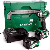 HIKOKI VISSEUSE A CHOC SANS FIL WH36DBWRZ MULTIVOLT 18-36V-2,5-5AH+ 2 BATT.+ 1 CHARGEUR- EN COFFRET