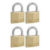 MASTER LOCK CADENAS LAITON MASSIF LARGEUR 40MM - LOT DE 4