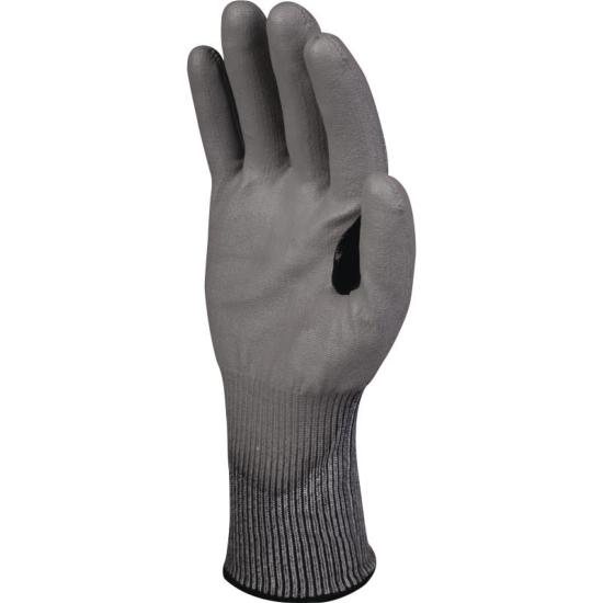 DELTAPLUS GANTS TRICOT SOFTNOCUT PAUME ENDUIT RENFORT GRIS ET NOIR