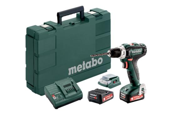 METABO PERCEUSE VISSEUSE SANS FIL POWERMAXX BS12 2AH-12V+ 2 BATTERIES + 1 CHARGEUR - EN COFFRET