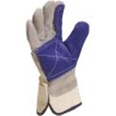 DELTAPLUS GANTS DOCKER CROUTE SUPERIEURE GRIS ET BLEU