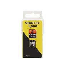 STANLEY AGRAFES 14MM TYPE A - EN BOITE DE 1000