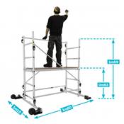 CENTAURE ECHAFAUDAGE REHAUSSABLE TEK’UP - HAUTEUR DE TRAVAIL MAX 4,55 M