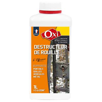 OXI DESTRUCTEUR ROUILLE - CONVERSION CHIMIQUE A COUVRIR