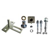 ING FIXATIONS KIT PIVOT DE PORTAIL A CHEVILLER POUR PORTAIL ACIER AVEC SEUIL - TUBE 40