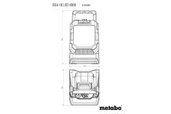 METABO PROJECTEUR DE CHANTIER BSA 18 LED 4000 SANS FIL