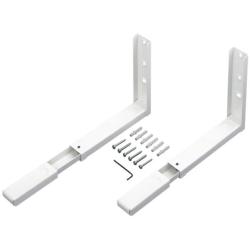 AMIG SUPPORT DE MICRO ONDES EN ACIER BLANC 360-450 X 220 MM