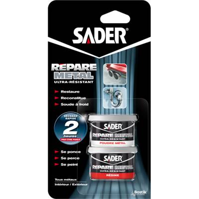 SADER COLLE EPOXY RÉPARE METAL