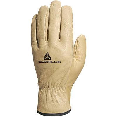 DELTAPLUS GANTS TOUT FLEUR DE BOVIN BEIGE - TAILLE 10