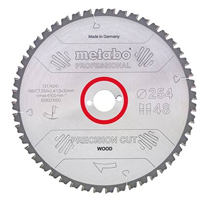 METABO LAME DE SCIE "PRECISION CUT WOOD PROFESSIONAL" 216X30 - Z48WZ 5° NEG