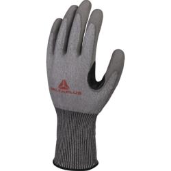 DELTAPLUS GANTS TRICOT SOFTNOCUT PAUME ENDUIT RENFORT GRIS ET NOIR